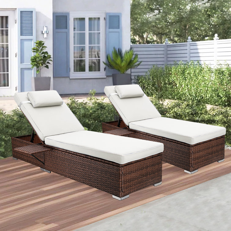 Wayfair rattan fashion sun loungers